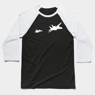 Two fighter jets fight design Baseball T-Shirt